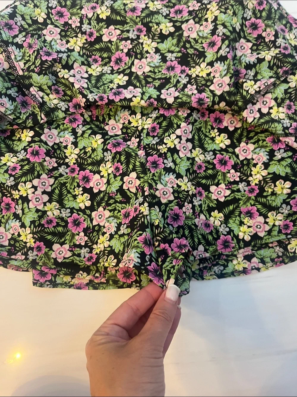 Zara Floral A-Line Mini Skort
